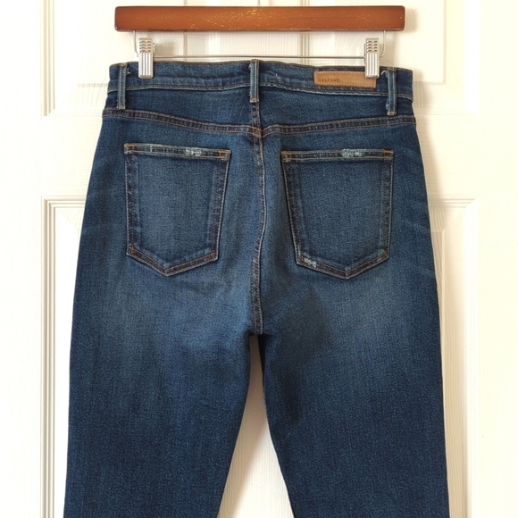 Grlfrnd Karolina Dark Wash High Rise Button Fly Skinny Jeans Joan Jett 28 - Picture 5 of 16